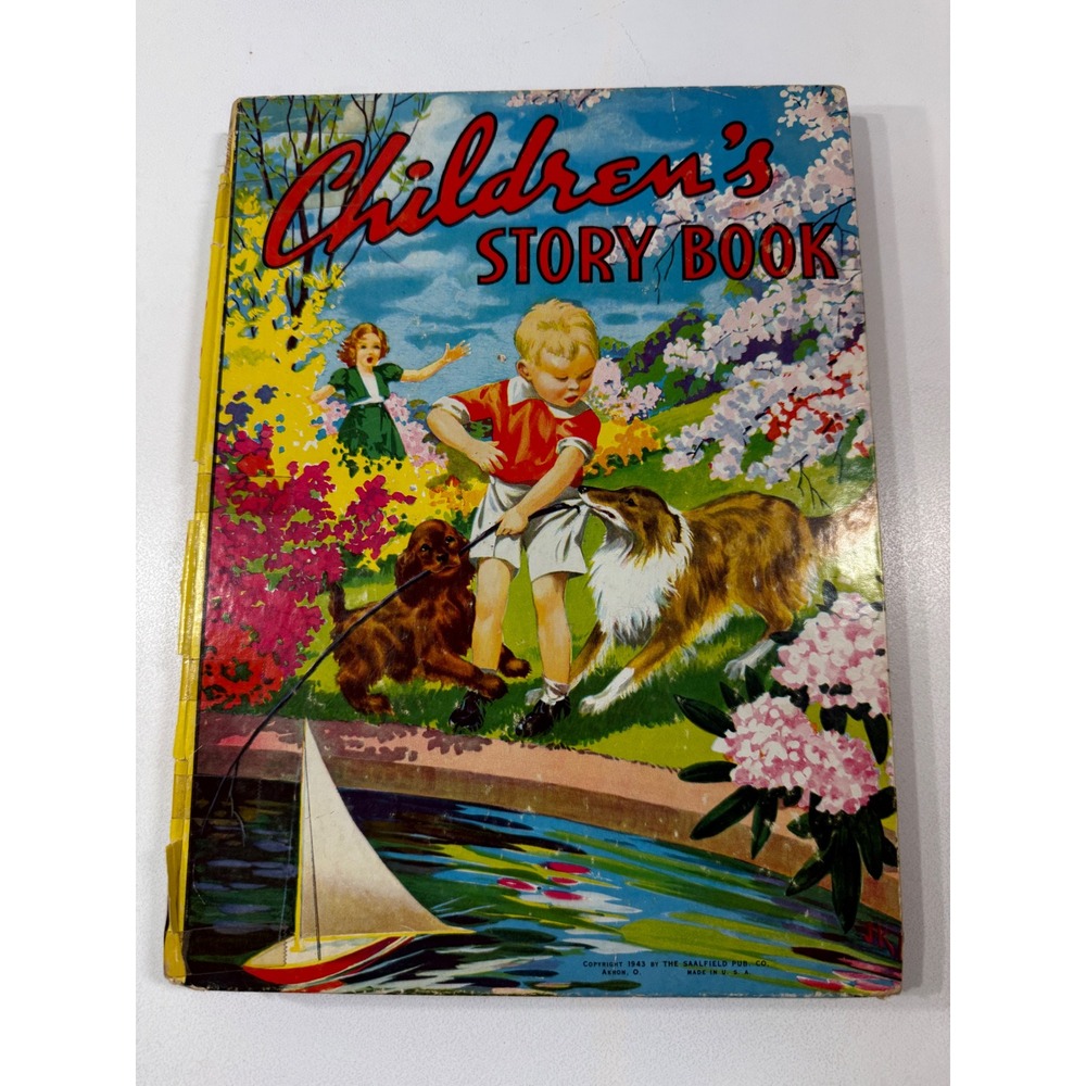 Vintage 1943 Saalfield Childrens Story Book Illustrated Classic Tales 1940s